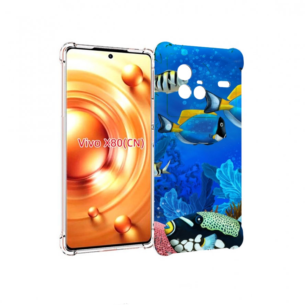 

Чехол Mypads Рыбки Для Vivo X80, Прозрачный, Tocco