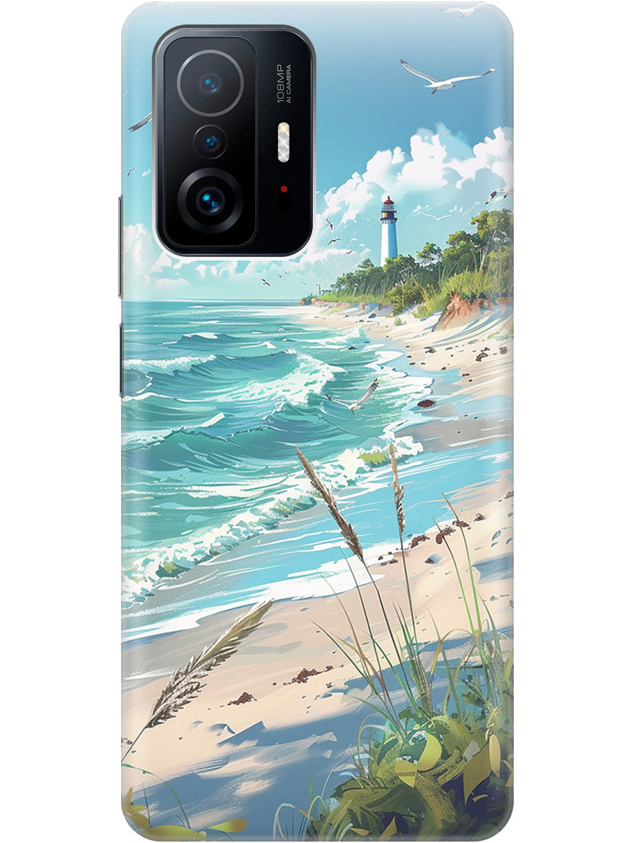 

Силиконовый чехол на Xiaomi 11T / 11T Pro с принтом "Чайки у маяка", Белый;голубой;зеленый;прозрачный, 732395241