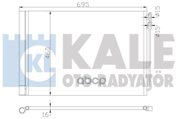 

Радиатор Кондиционера Bmw 5/ 6/ 7 KALE арт. 342415, 342415