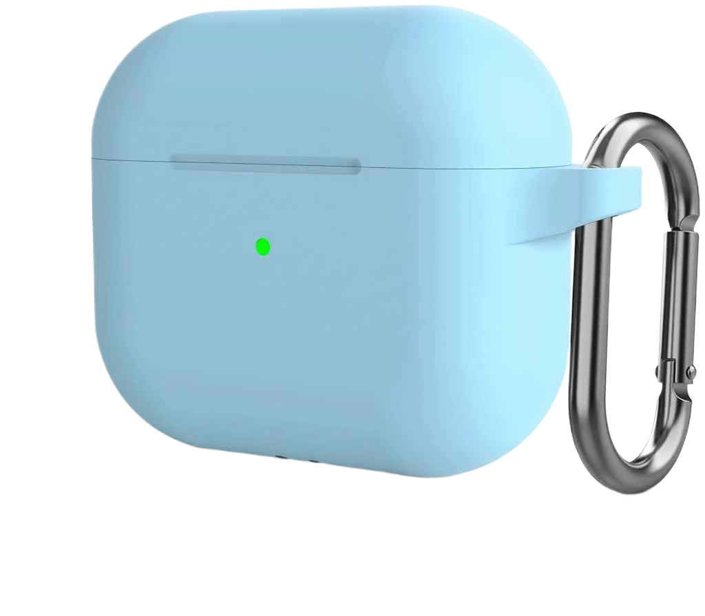 

Чехол для наушников Aks-Guard для AirPods 3 голубой