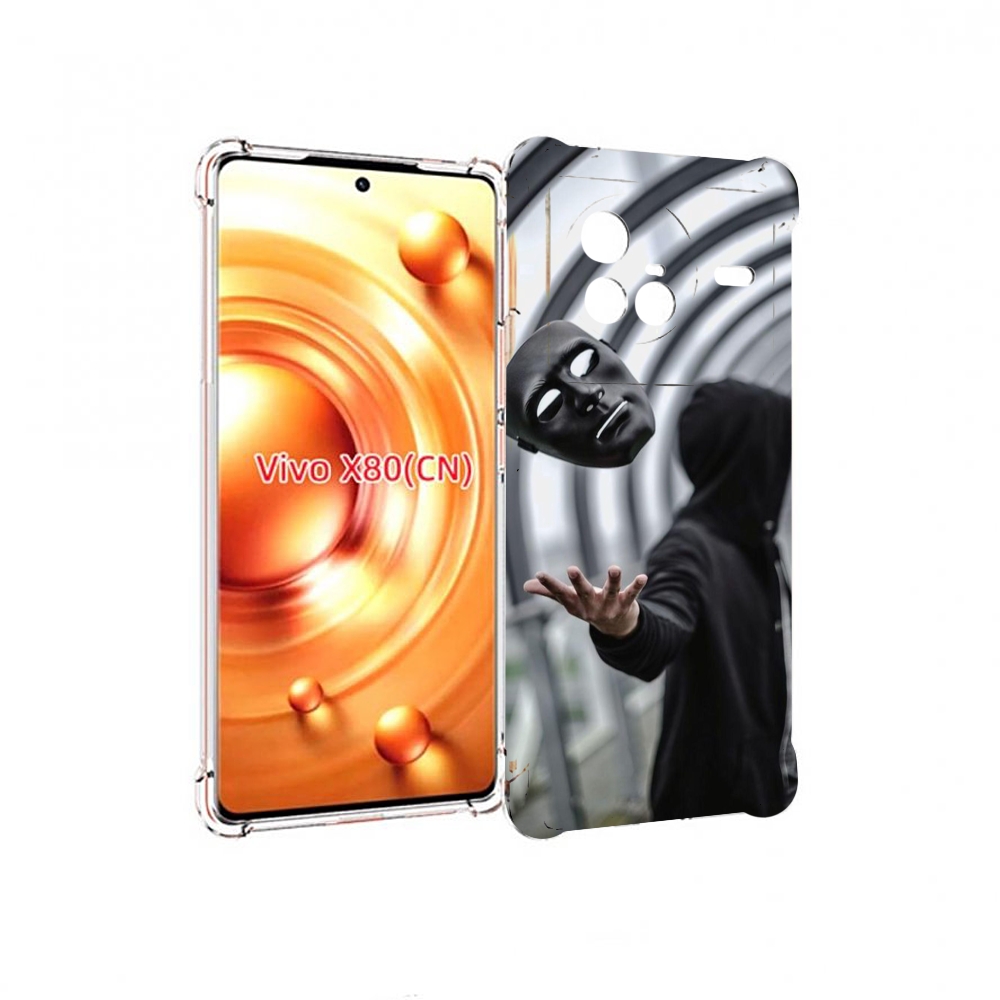 

Чехол Mypads Сними-Маску Для Vivo X80, Прозрачный, Tocco