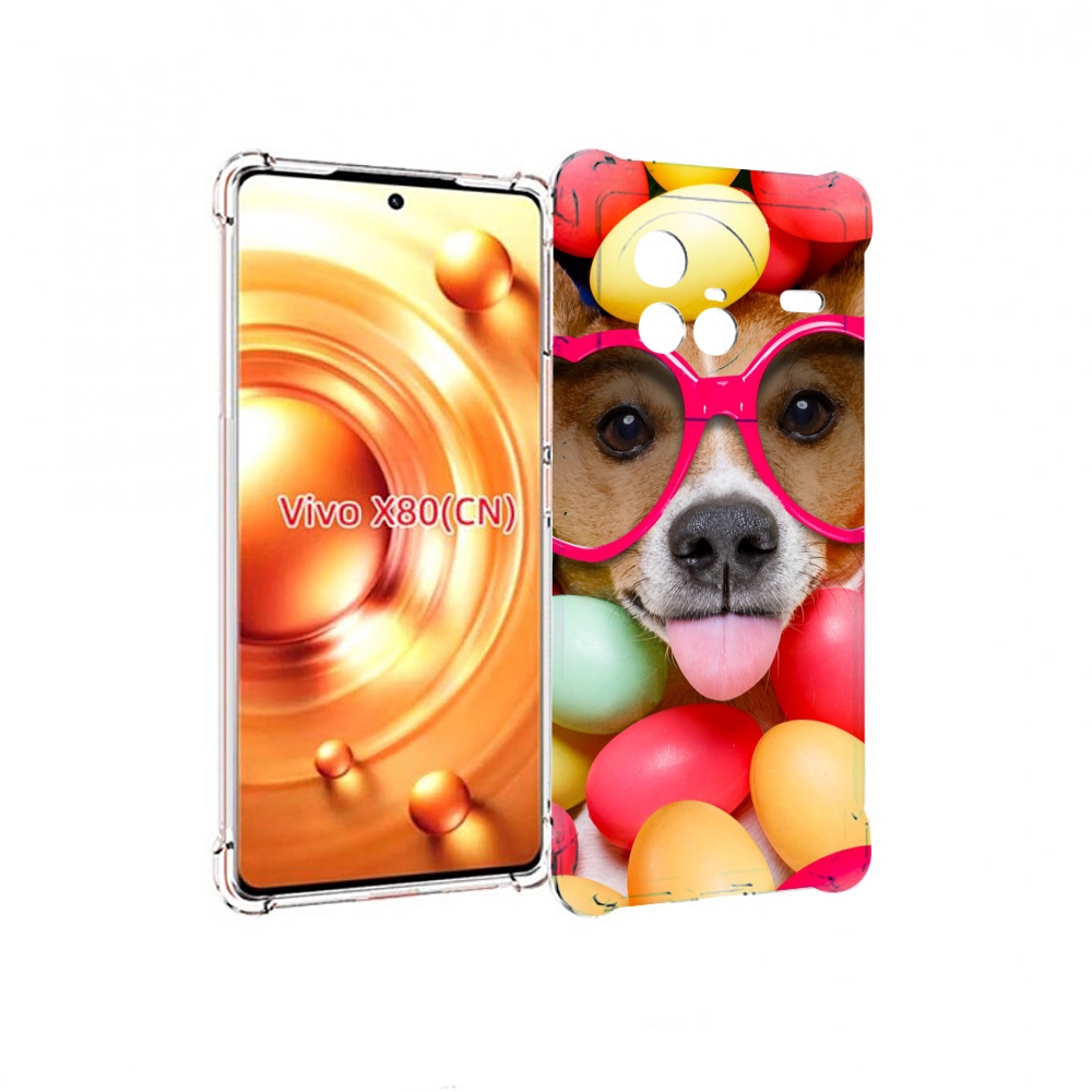 

Чехол Mypads Собака-В-Яйцах Для Vivo X80, Прозрачный, Tocco