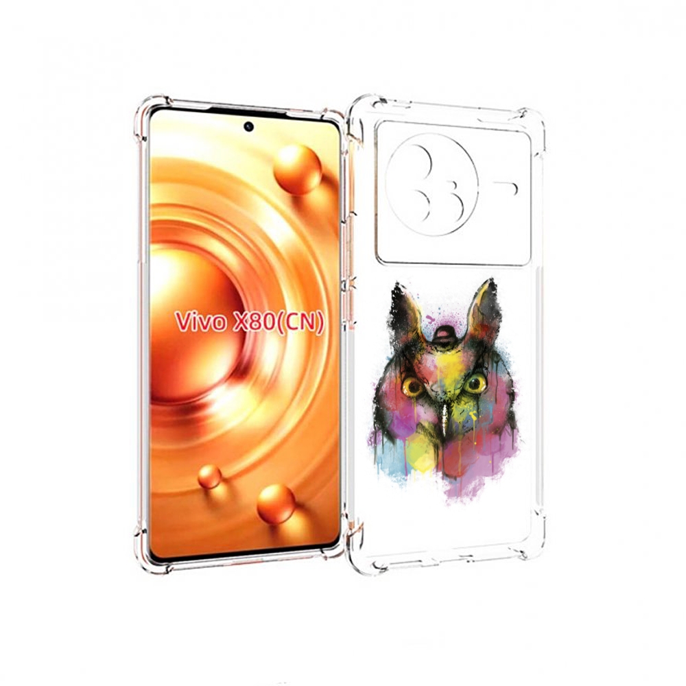 

Чехол Mypads Сова 2 Для Vivo X80, Прозрачный, Tocco