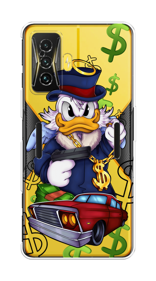 

Чехол на Xiaomi Redmi K50 GE "Scrooge McDuck with a Gold Chain", Красный;синий;белый, 314950-6