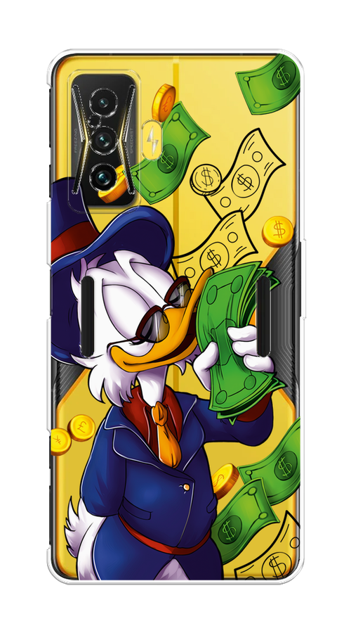 

Чехол на Xiaomi Redmi K50 GE "Scrooge McDuck with Money", Синий;зеленый;белый, 314950-6