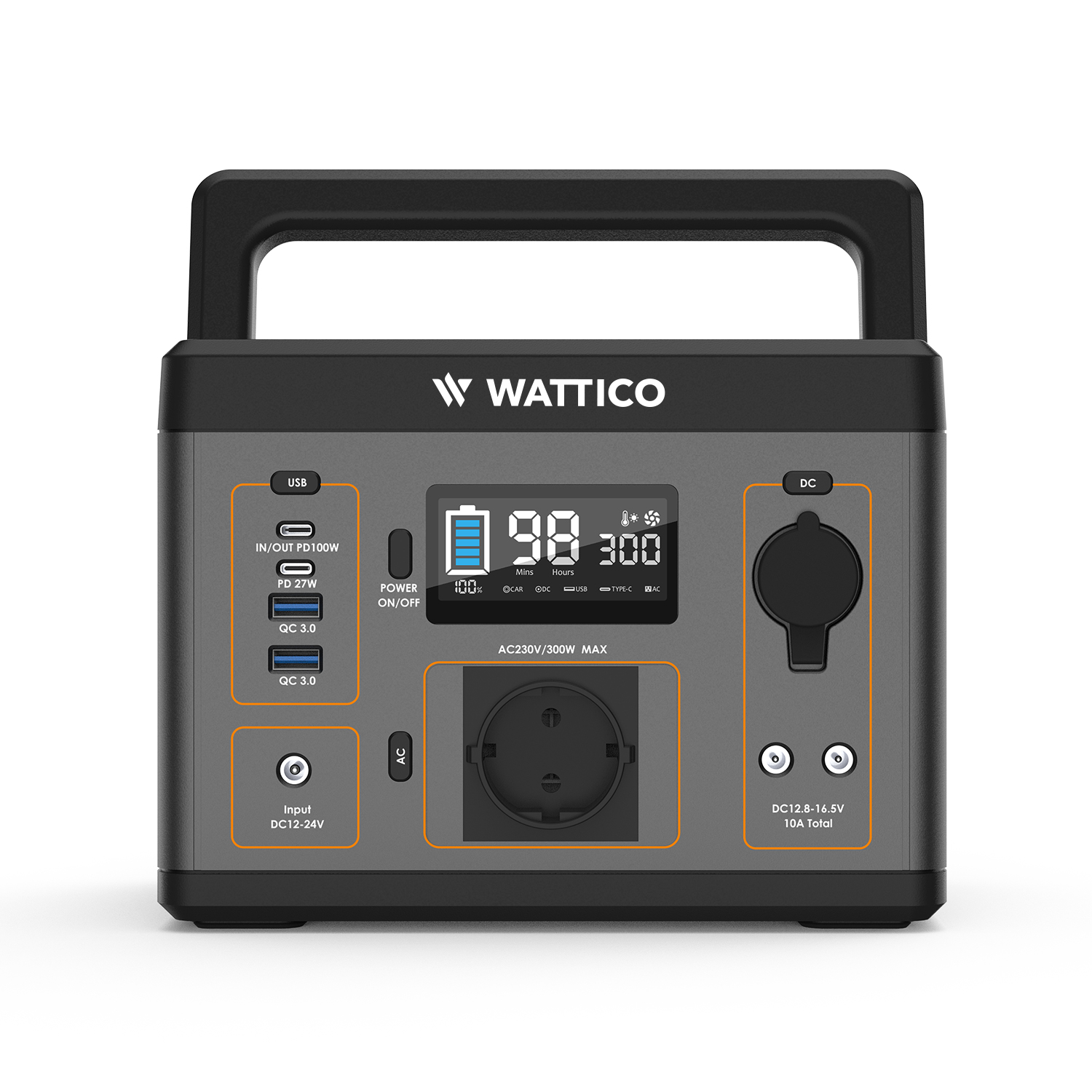 Аккумулятор для ИБП WATTICO Camp 300 PRO 82 А/ч 220 В