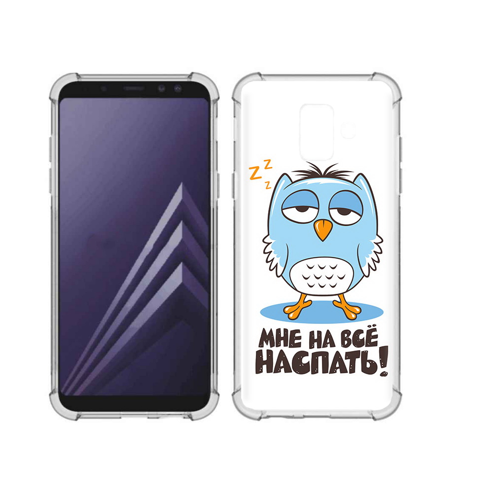 

Чехол MyPads Tocco для Samsung Galaxy A6 (2018) Мне на все наспать (PT111558.582.120), Прозрачный, Tocco