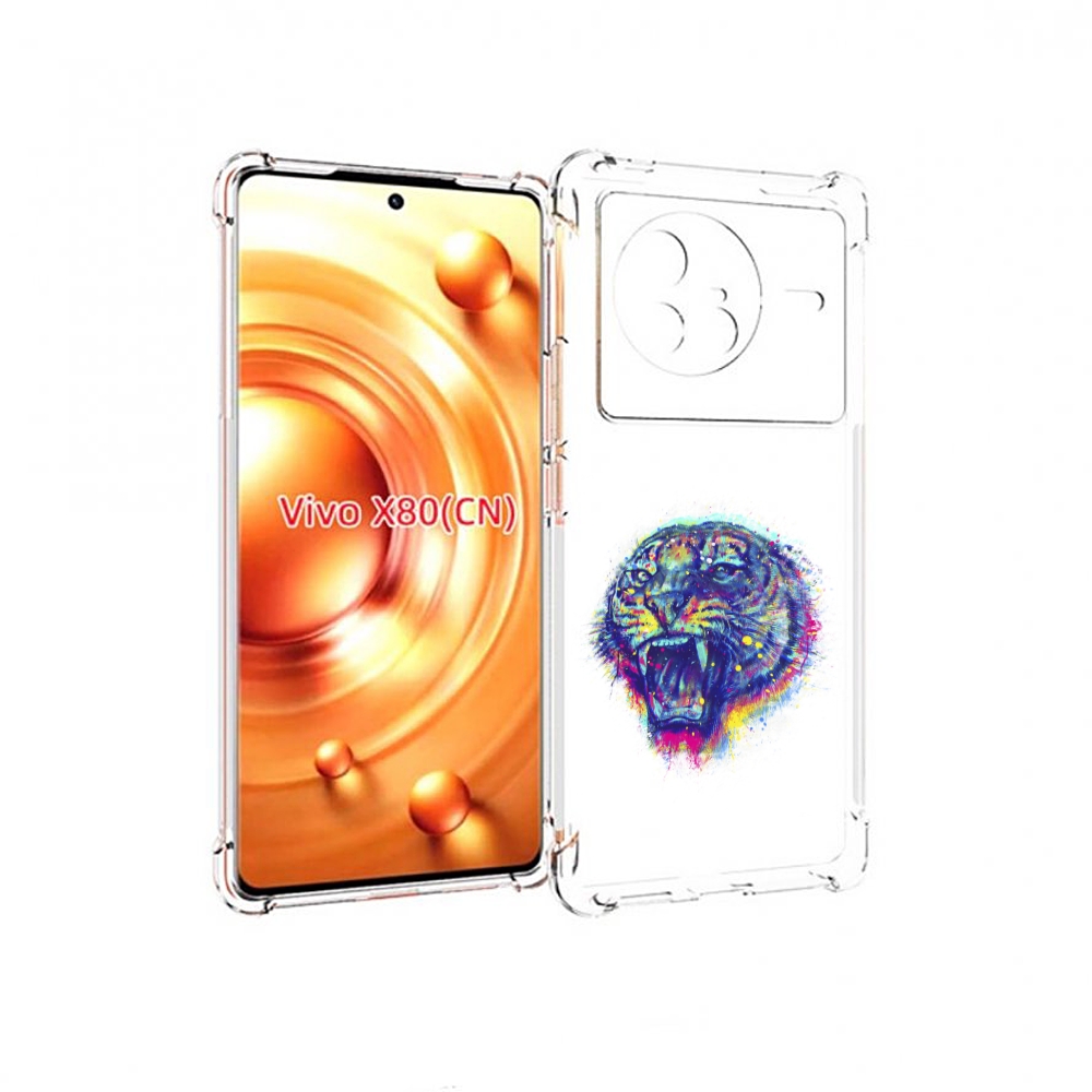 

Чехол Mypads Тигр 2 Для Vivo X80, Прозрачный, Tocco