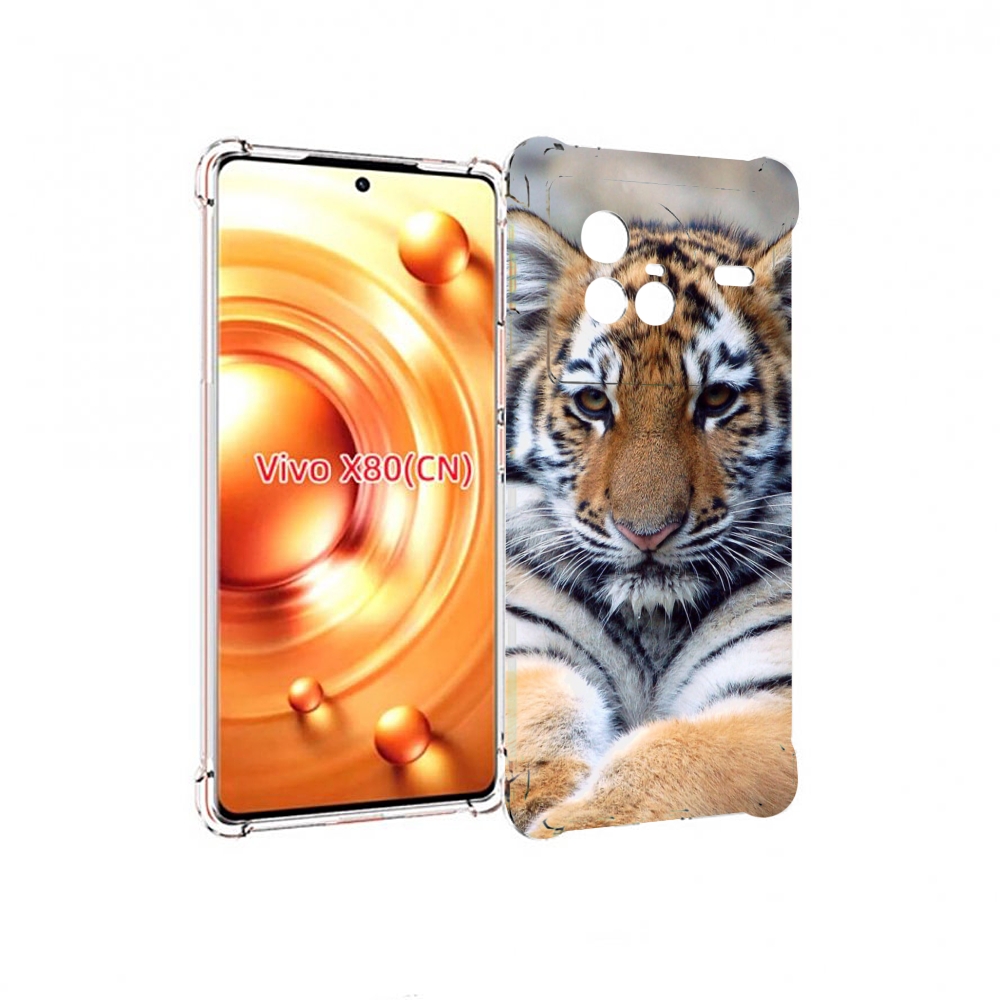 

Чехол Mypads Тигренок Для Vivo X80, Прозрачный, Tocco