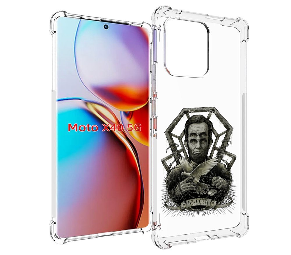 

Чехол MyPads франклин абстракция для Motorola Moto X40, Прозрачный, Tocco