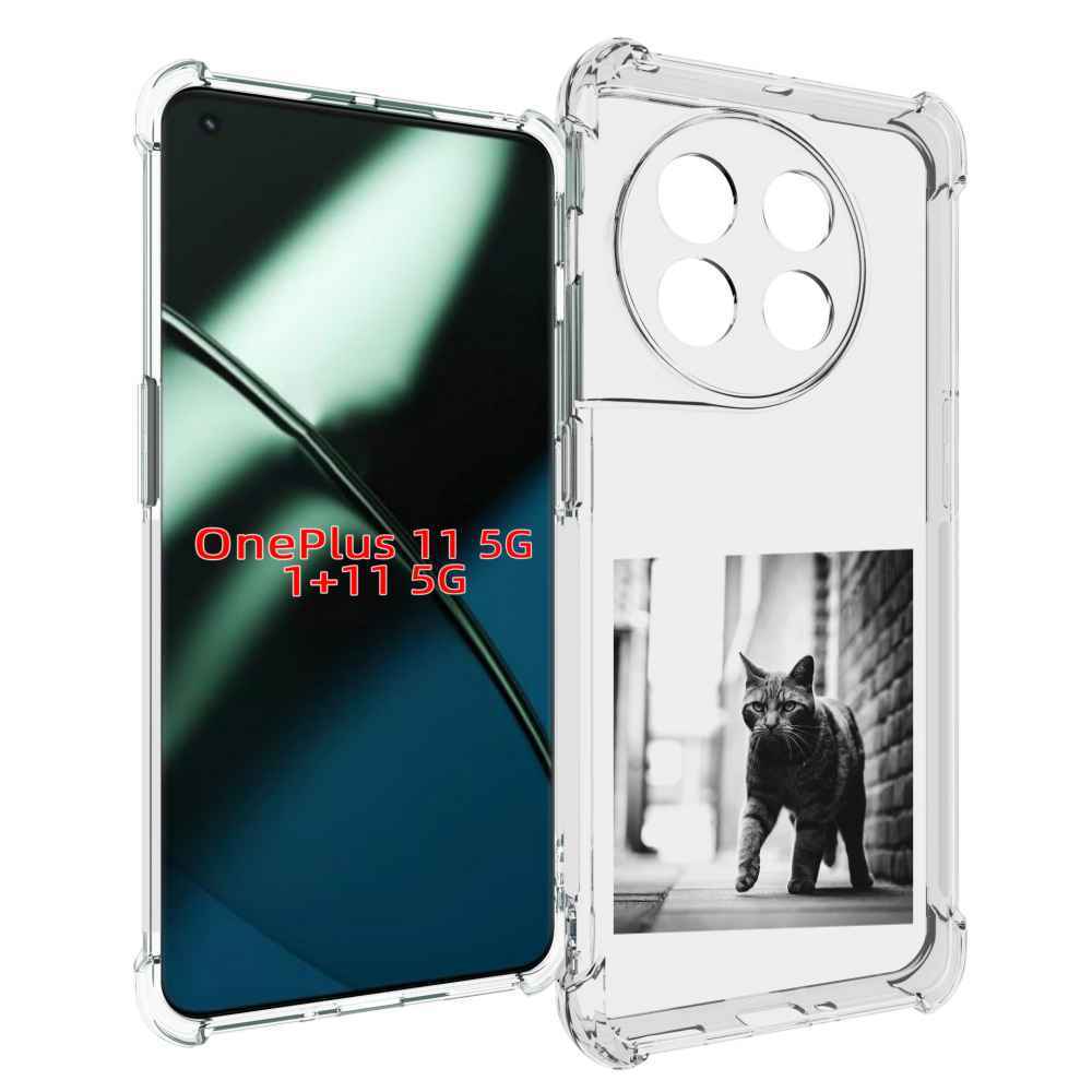 

Чехол MyPads Важный-кот для OnePlus 11, Прозрачный, Tocco