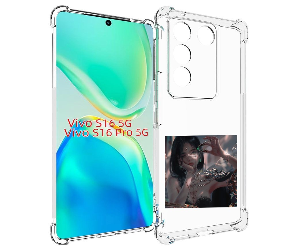 

Чехол MyPads девушка-с-алмазом для Vivo S16 5G/S16 Pro 5G/V27/V27 Pro, Tocco