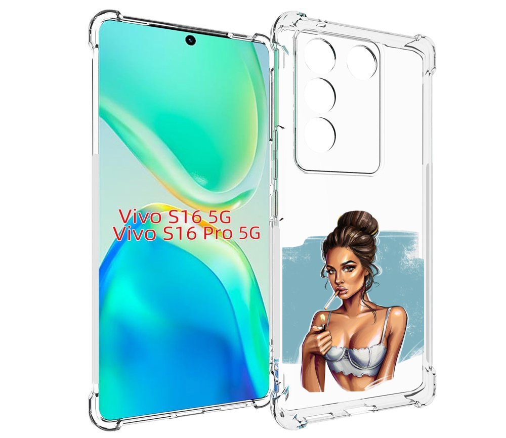 

Чехол MyPads девушка-с-зажигалкой для Vivo S16 5G/S16 Pro 5G/V27/V27 Pro, Tocco