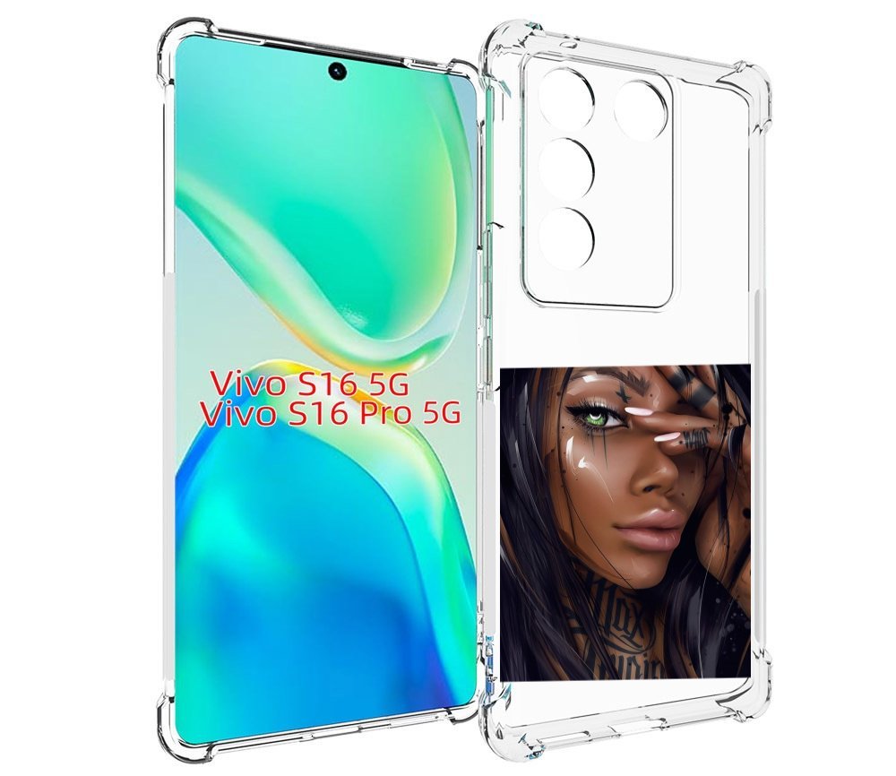 

Чехол MyPads девушка-с-зелеными-глазами-яркими для Vivo S16 5G / S16 Pro 5G / V27 / V27..., Tocco