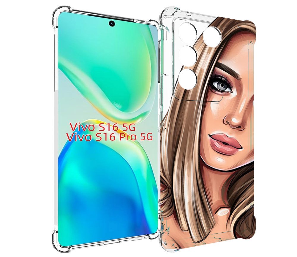 

Чехол MyPads девушка-с-каре женский для Vivo S16 5G/S16 Pro 5G/V27/V27 Pro, Tocco