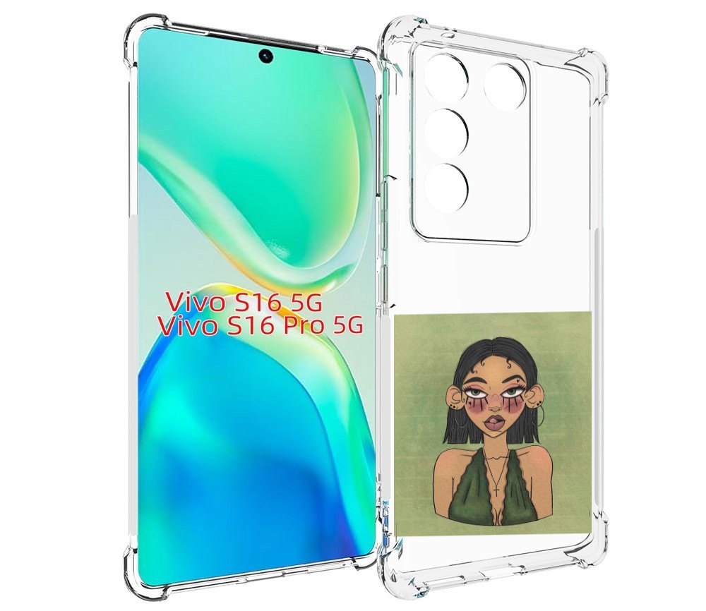 

Чехол MyPads девушка-с-каре-и-тату для Vivo S16 5G/S16 Pro 5G/V27/V27 Pro, Tocco