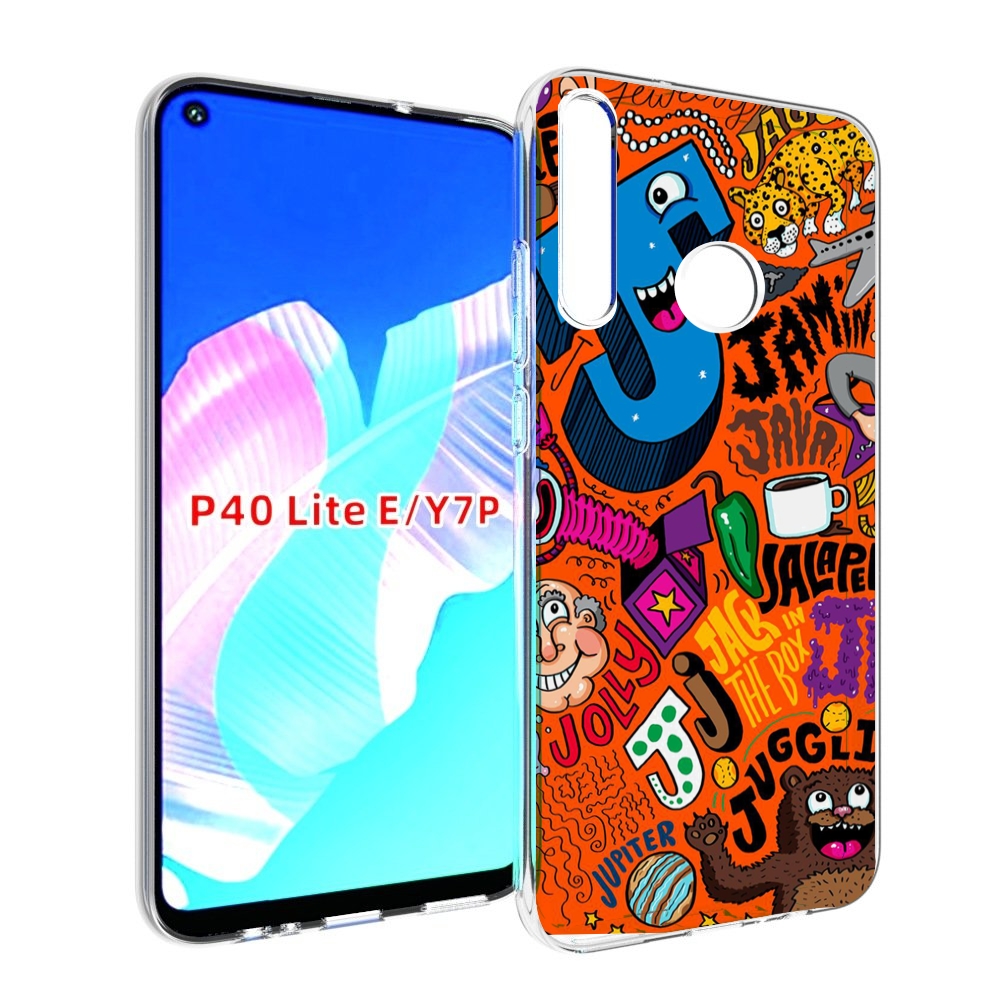 

Чехол бампер MyPads funky-decor для Huawei P40 Lite E, Прозрачный, Tocco