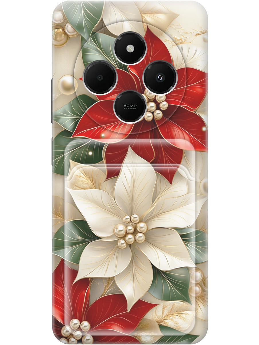 

Силиконовый чехол на Xiaomi Redmi 14C / Poco C75 с принтом с карманом для карты 849790, Бежевый;красный;прозрачный, 786715721