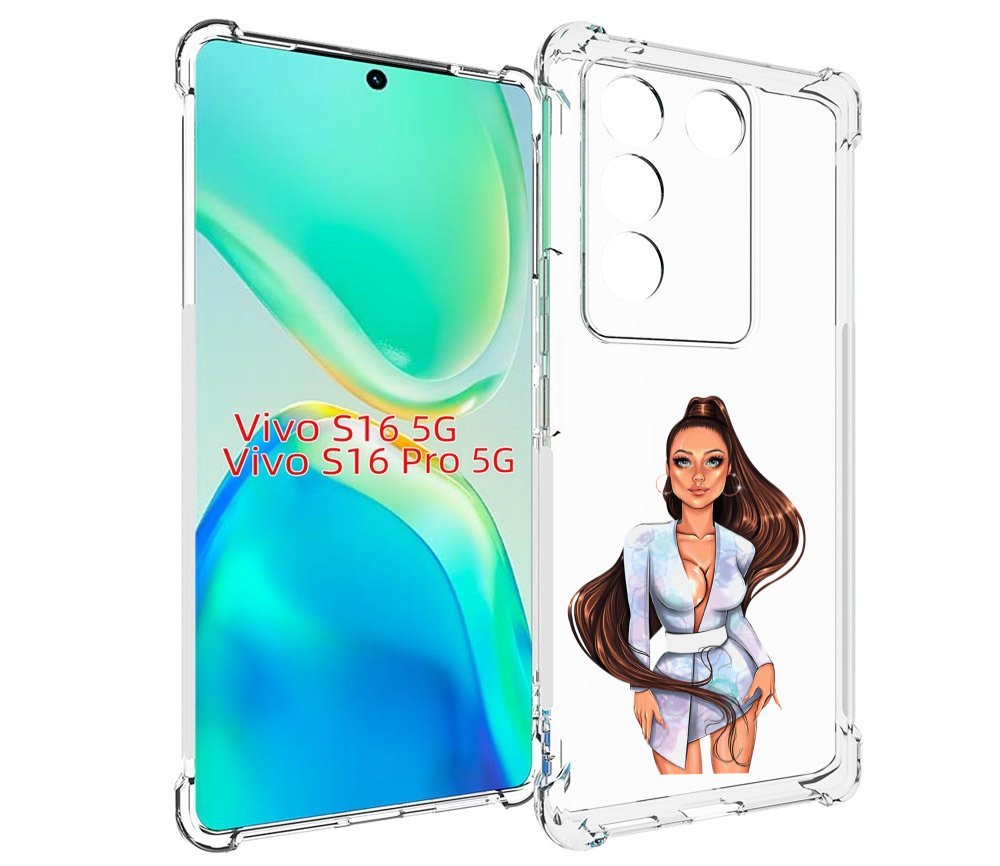 

Чехол MyPads девушка-с-очень-длинными-волосами женский для Vivo S16 5G / S16 Pro 5G / V..., Tocco