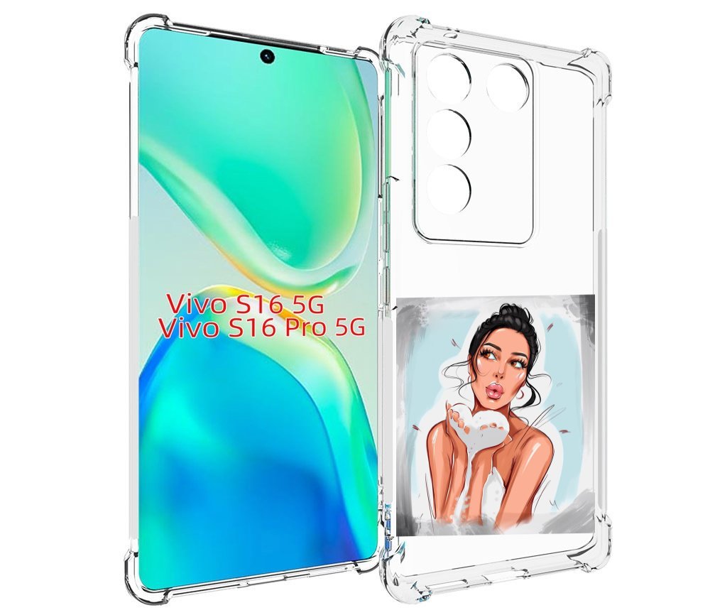 

Чехол MyPads девушка-с-пеной женский для Vivo S16 5G/S16 Pro 5G/V27/V27 Pro, Tocco