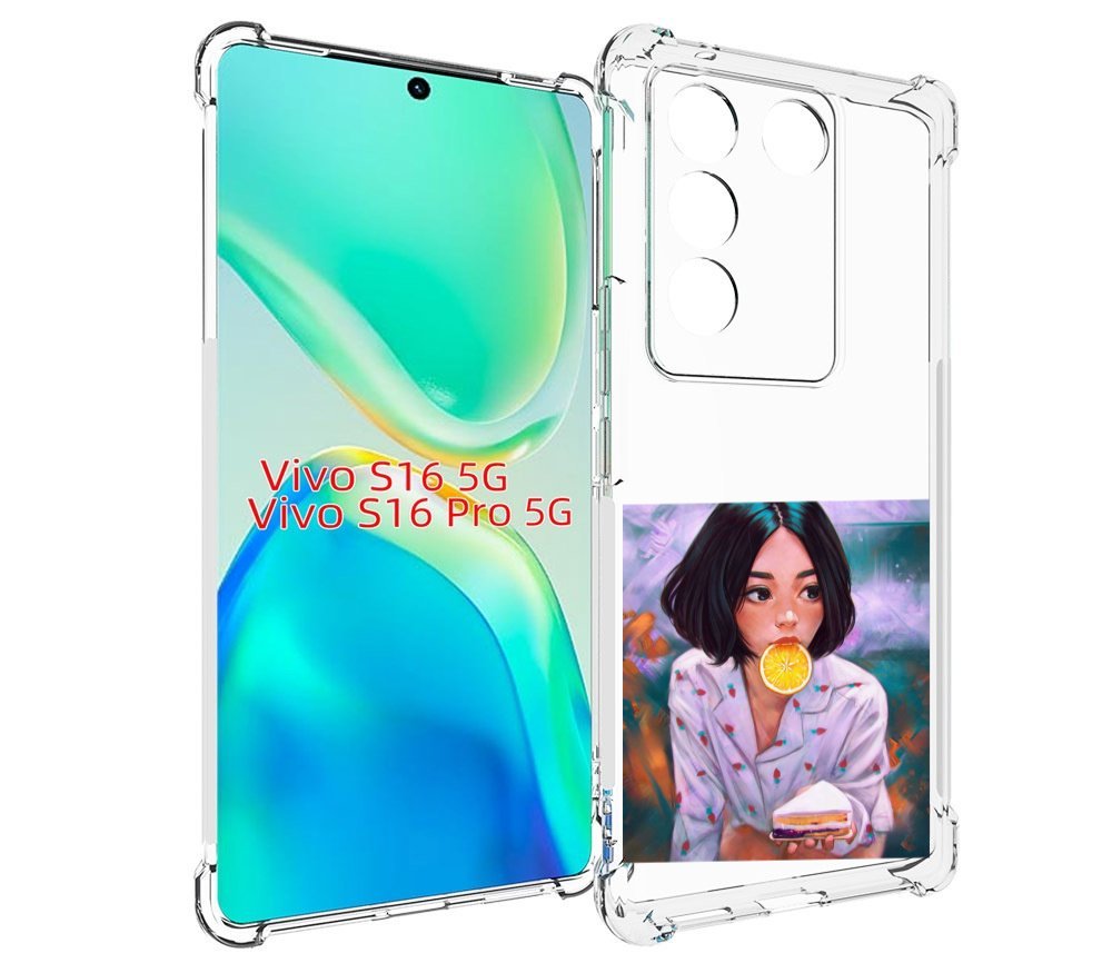 

Чехол MyPads девушка-с-чизкейком женский для Vivo S16 5G/S16 Pro 5G/V27/V27 Pro, Tocco