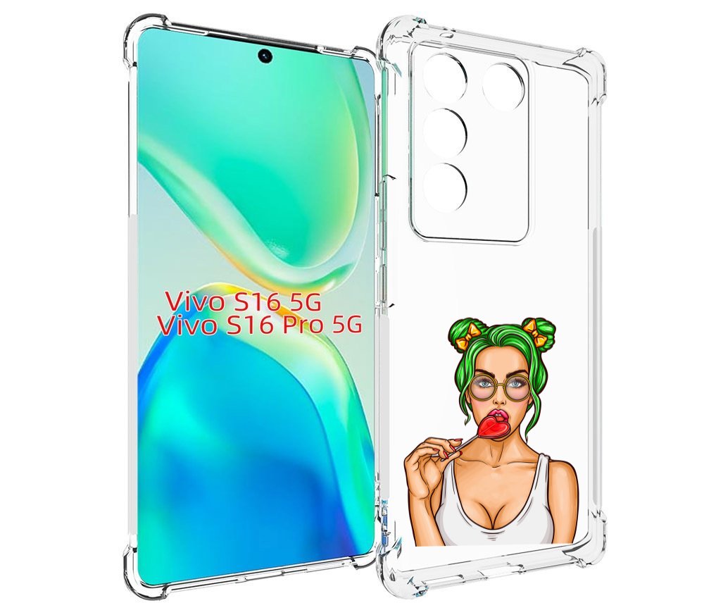

Чехол MyPads девушка-с-чупачупсом-в-виде-сердца женский для Vivo S16 5G / S16 Pro 5G / ..., Tocco