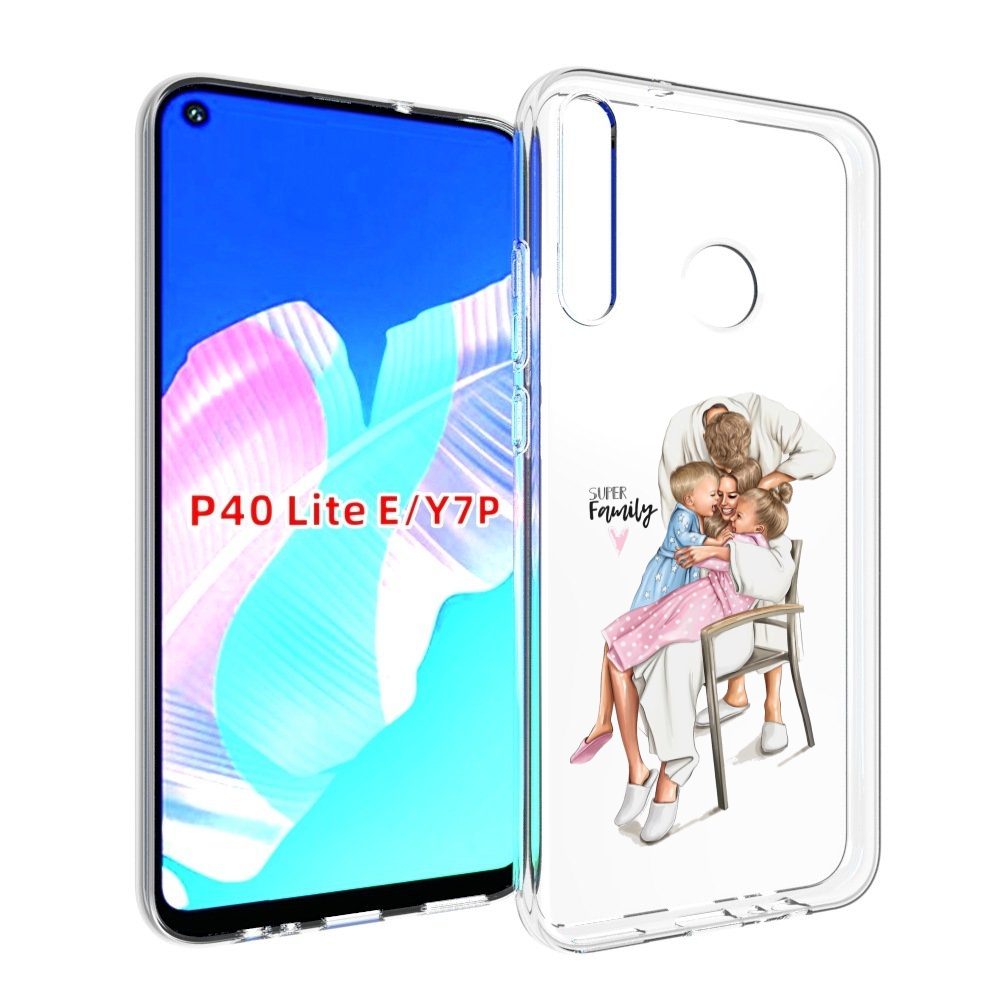 

Чехол бампер MyPads Super-family для Huawei P40 Lite E, Прозрачный, Tocco