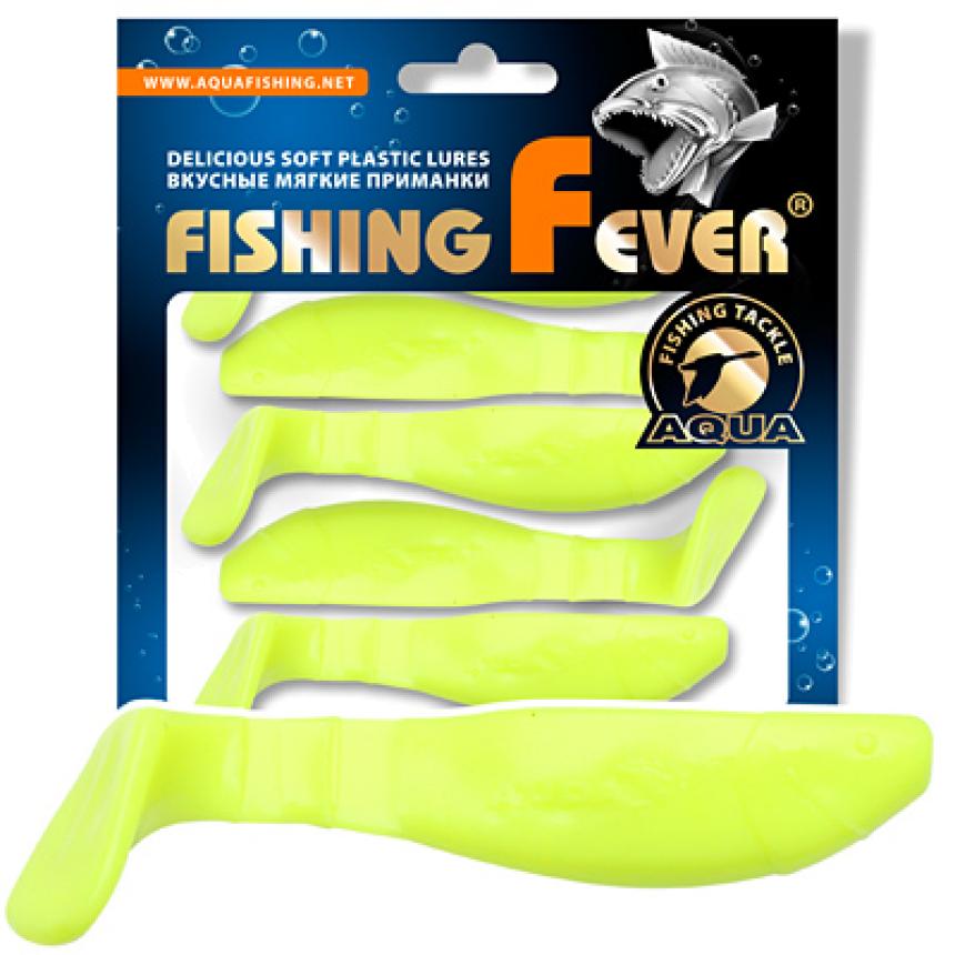 

Мягкая силиконовая приманка риппер Aqua FishingFever Flat 65 мм., 16 шт., 055, Зеленый;желтый, FishingFever Flat