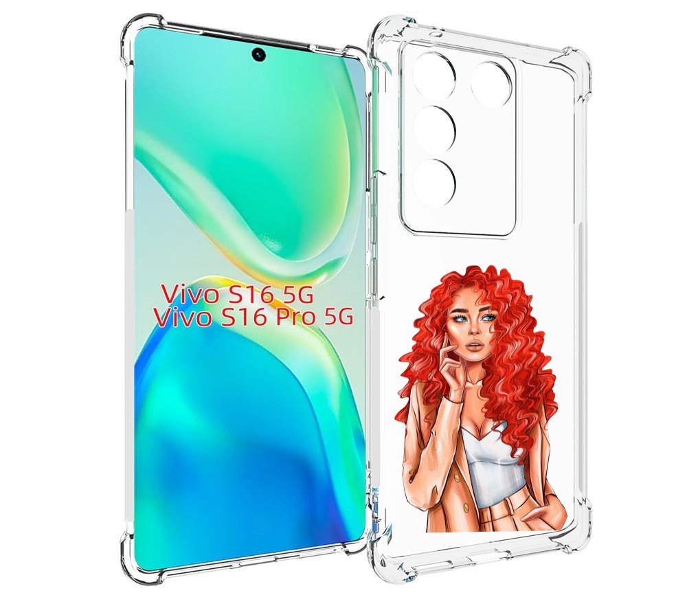

Чехол MyPads девушка-с-яркими-волосами женский для Vivo S16 5G / S16 Pro 5G / V27 / V27..., Tocco