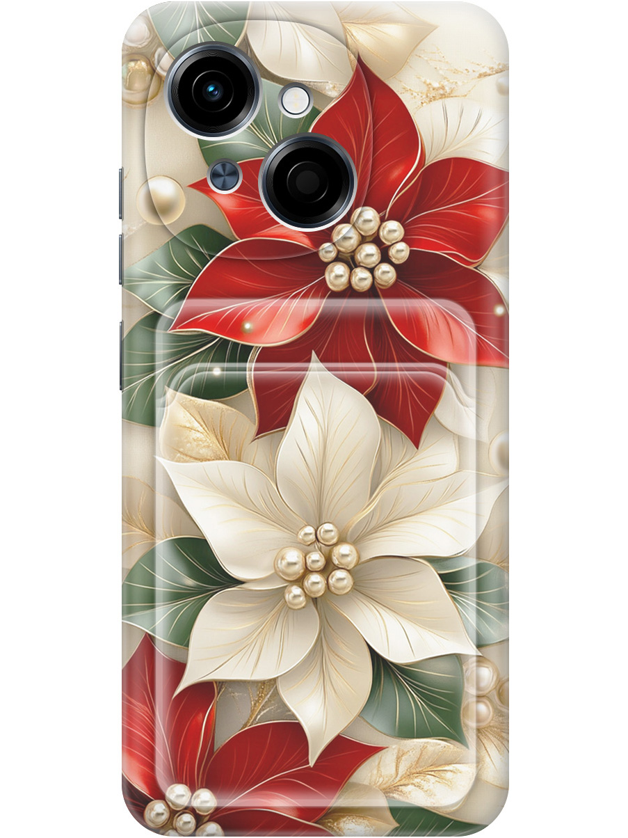 

Силиконовый чехол на Tecno Spark Go 1 / Pop 9 с принтом с карманом для карты 849814, Бежевый;красный;прозрачный, 786716921