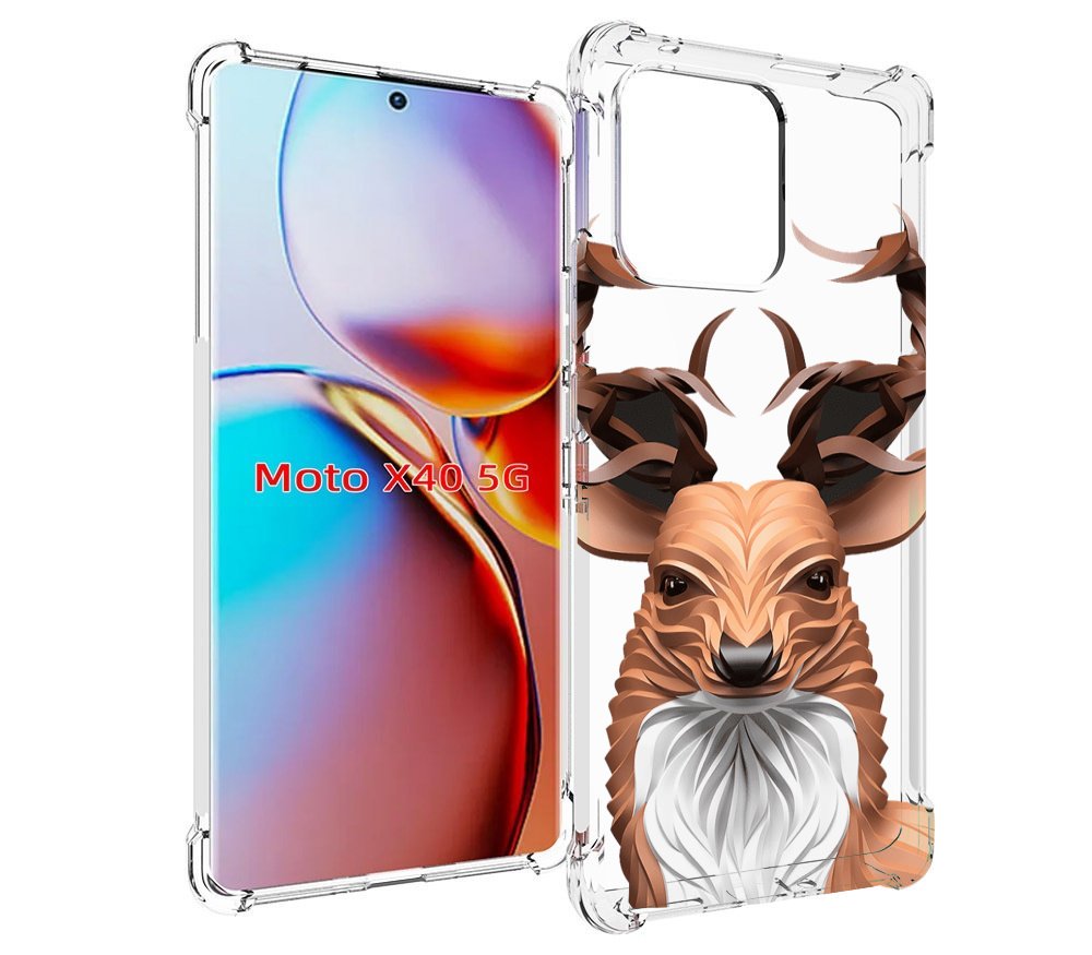 

Чехол MyPads 3D-олень для Motorola Moto X40, Прозрачный, Tocco