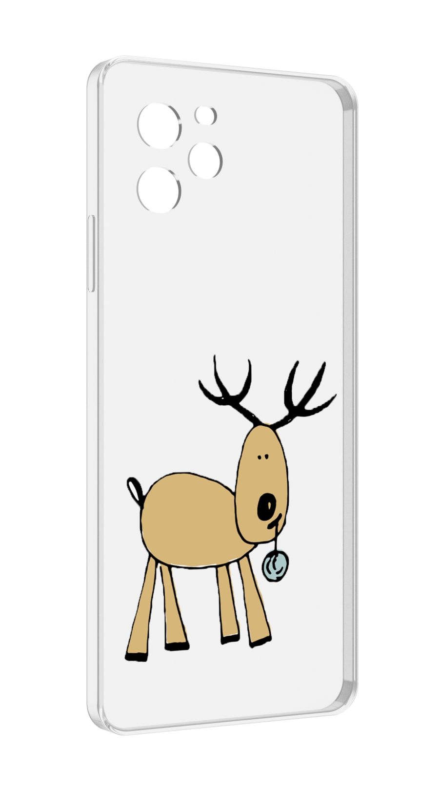 Чехол MyPads Олень с шариком для Huawei Nova Y61 / Huawei Enjoy 50z