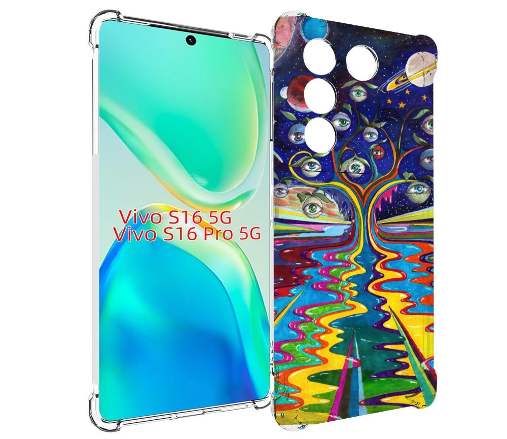 

Чехол MyPads дерево с глазами акварель для Vivo S16 5G/S16 Pro 5G/V27/V27 Pro, Tocco