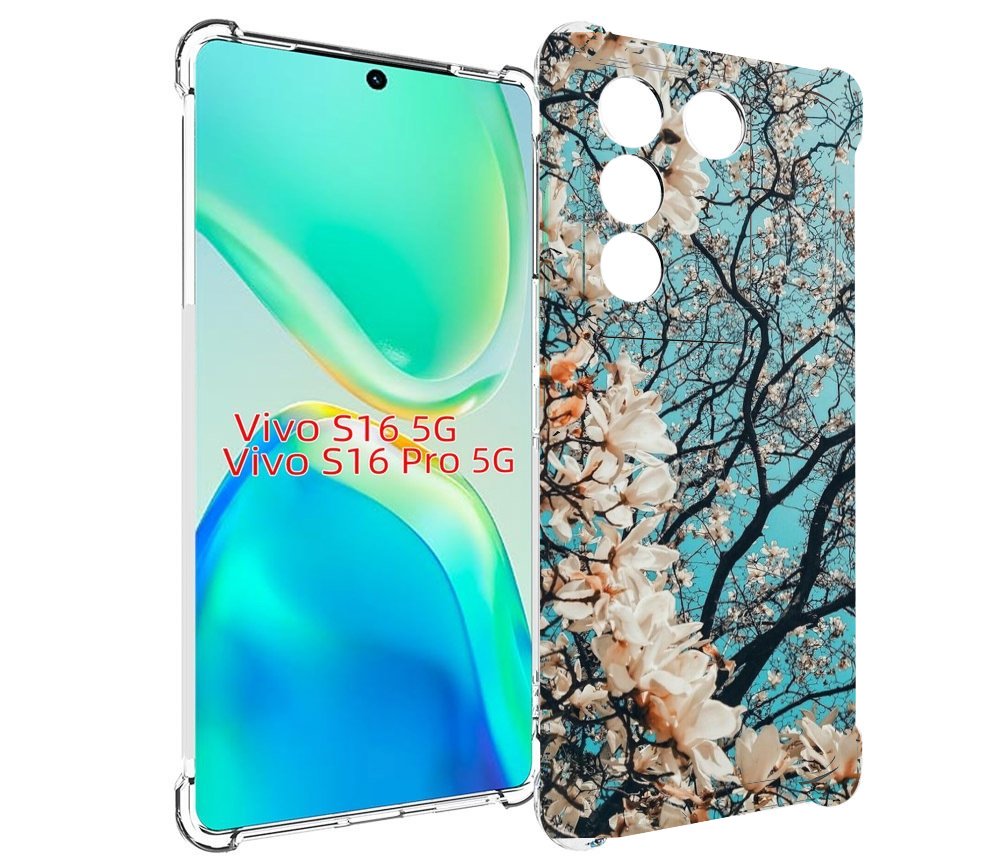 

Чехол MyPads дерево-с-цветочками для Vivo S16 5G/S16 Pro 5G/V27/V27 Pro, Tocco