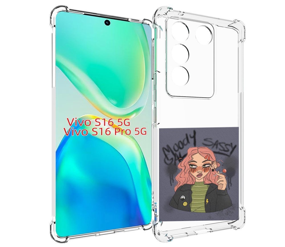 Чехол MyPads дерзкое-настроение женский для Vivo S16 5G/S16 Pro 5G/V27/V27 Pro