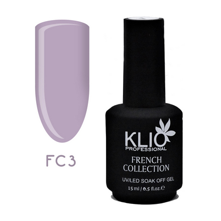 

Гель-лак Klio Professional French Collection плотный, №3 сиренево-розовый, 15 мл