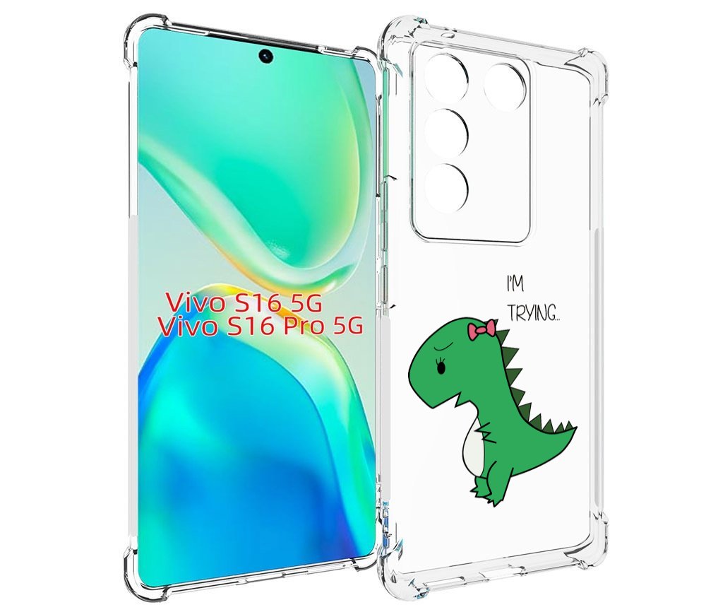 

Чехол MyPads динозаврик-девочка для Vivo S16 5G/S16 Pro 5G/V27/V27 Pro, Tocco