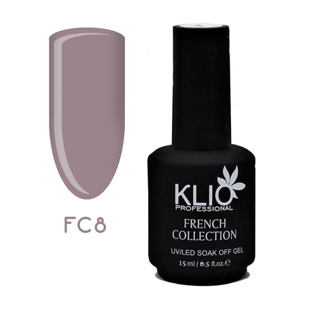 

Гель-лак Klio Professional French Collection полупрозрачный, №8 темно-сиреневый, 15 мл