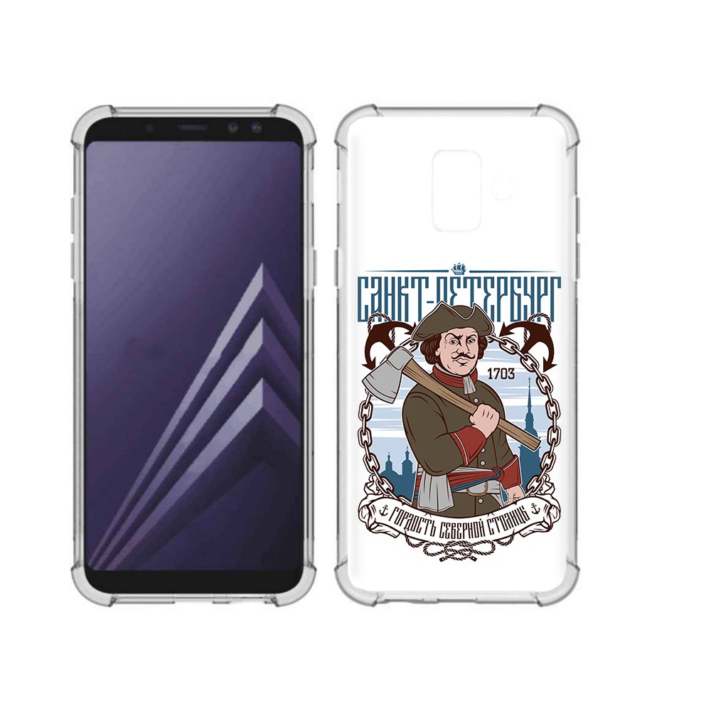 

Чехол MyPads Tocco для Samsung Galaxy A6 (2018) Петр первый (PT111558.582.134), Прозрачный, Tocco