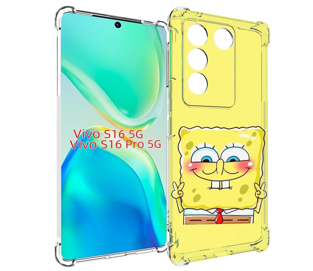 

Чехол MyPads довольный милый спанчбоб для Vivo S16 5G/S16 Pro 5G/V27/V27 Pro, Tocco