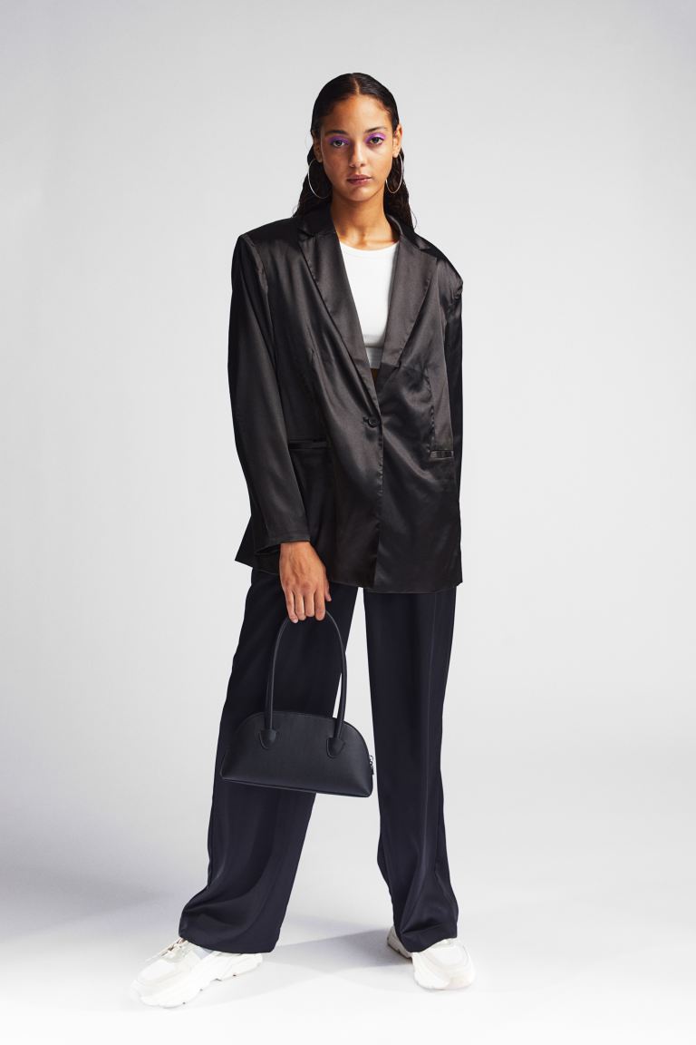

Блейзер женский H&M 1108765005 черный L (доставка из-за рубежа), 1108765005