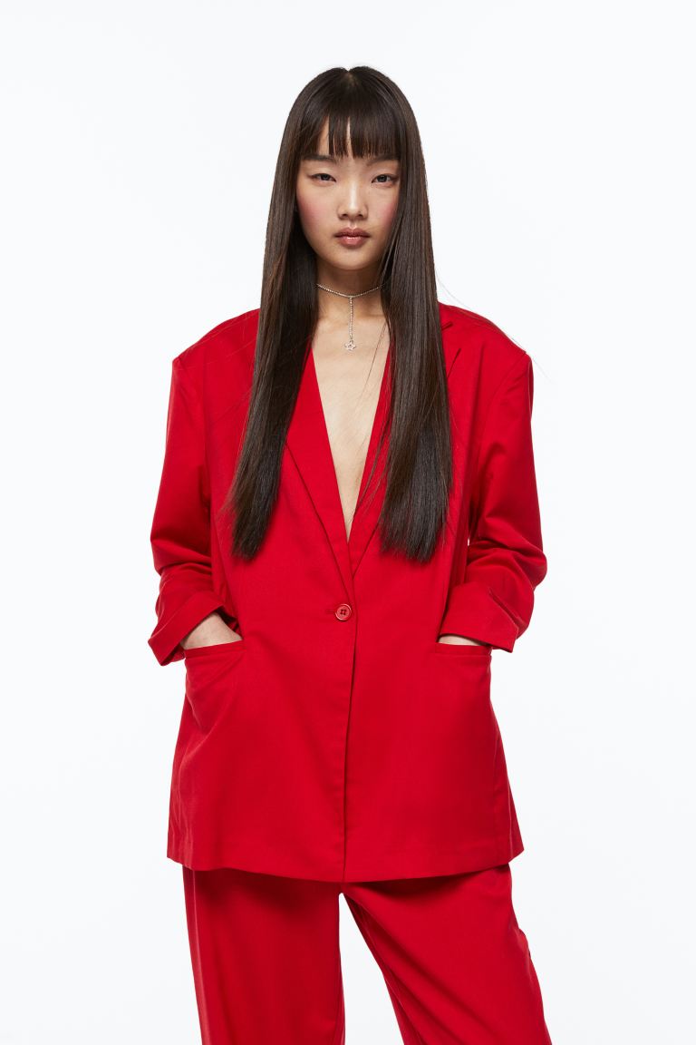 

Блейзер женский H&M 1108765007 красный 2XS (доставка из-за рубежа), 1108765007