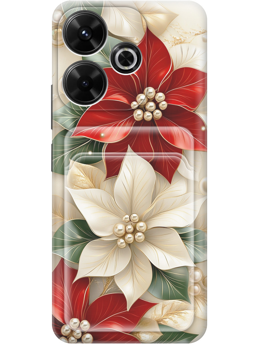 

Силиконовый чехол на Xiaomi Redmi 13 / Redmi Note 13R / Poco M6 4g с принтом 849849, Бежевый;красный;прозрачный, 783988621