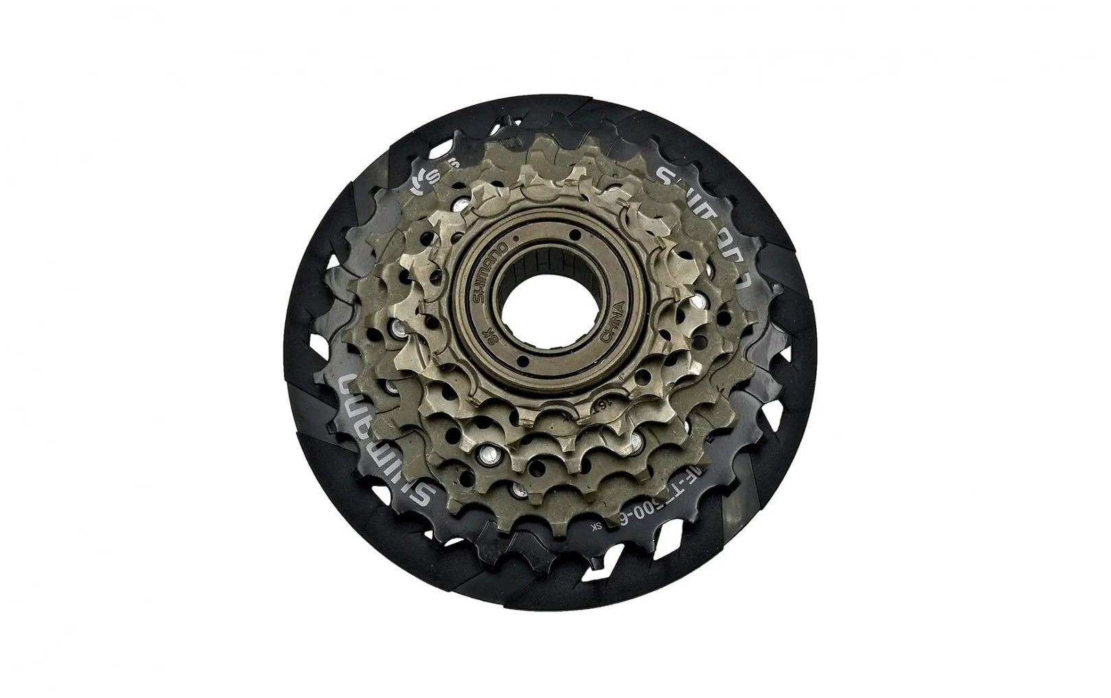 фото Трещотка shimano mf-tz500-cp 6ск.(с защитой цепи) 14-28 520047