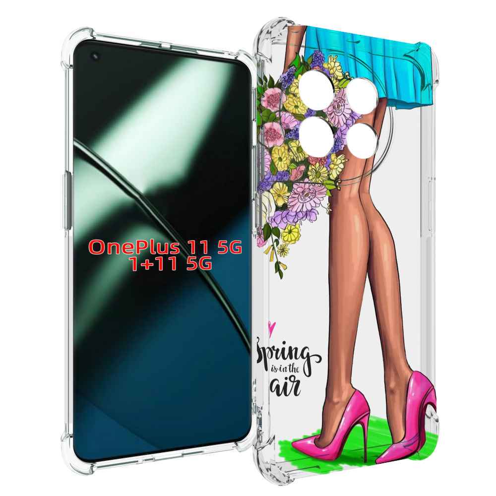 

Чехол MyPads Весна-в-воздухе женский для OnePlus 11, Прозрачный, Tocco