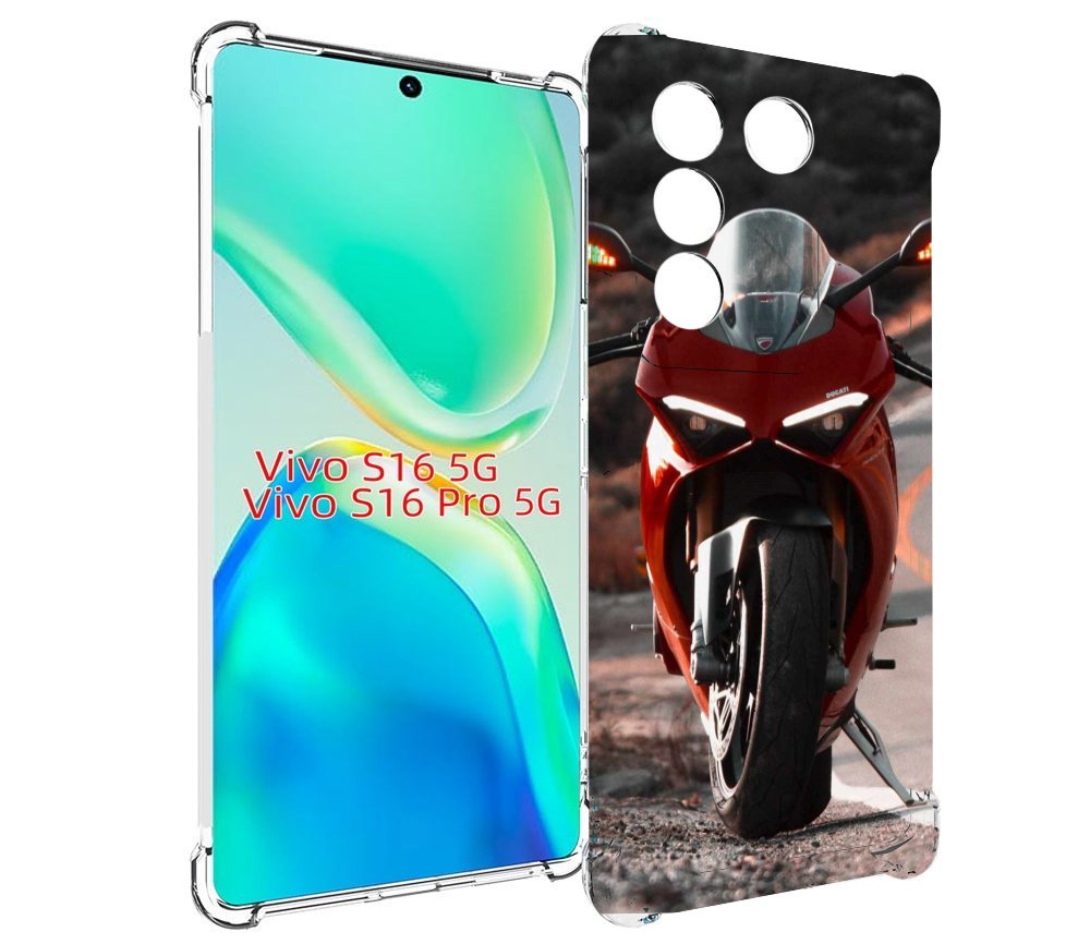 Чехол MyPads дукати мотоцикл для Vivo S16 5G/S16 Pro 5G/V27/V27 Pro