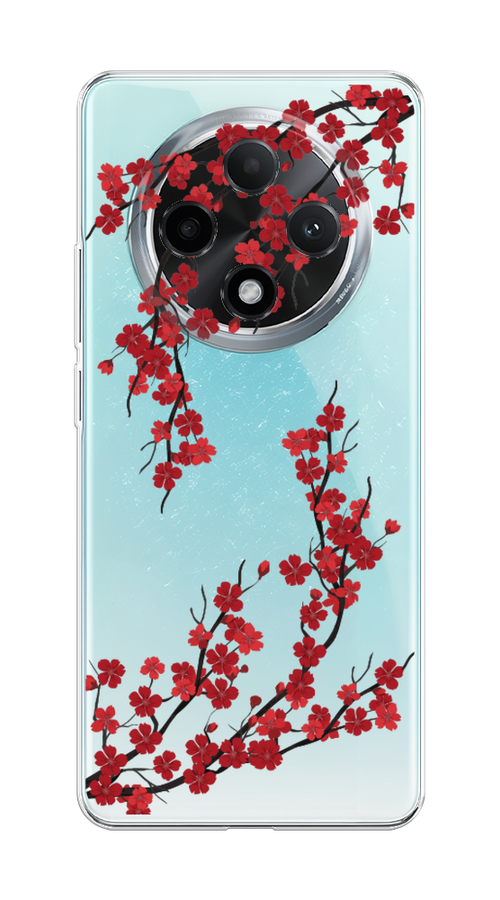 

Чехол на Oppo A3 Pro 5G "Красная сакура", Красный;черный, 2517950-1