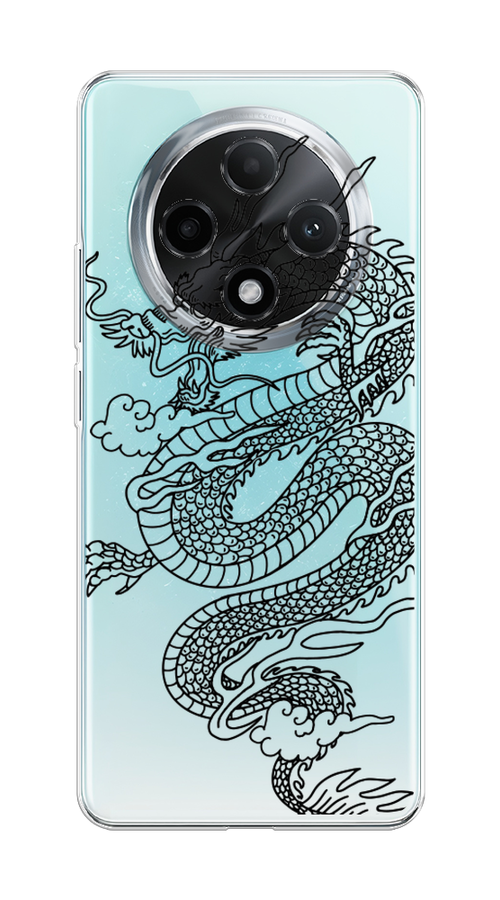 

Чехол на Oppo A3 Pro 5G "Большой китайский дракон", Черный;серый, 2517950-1