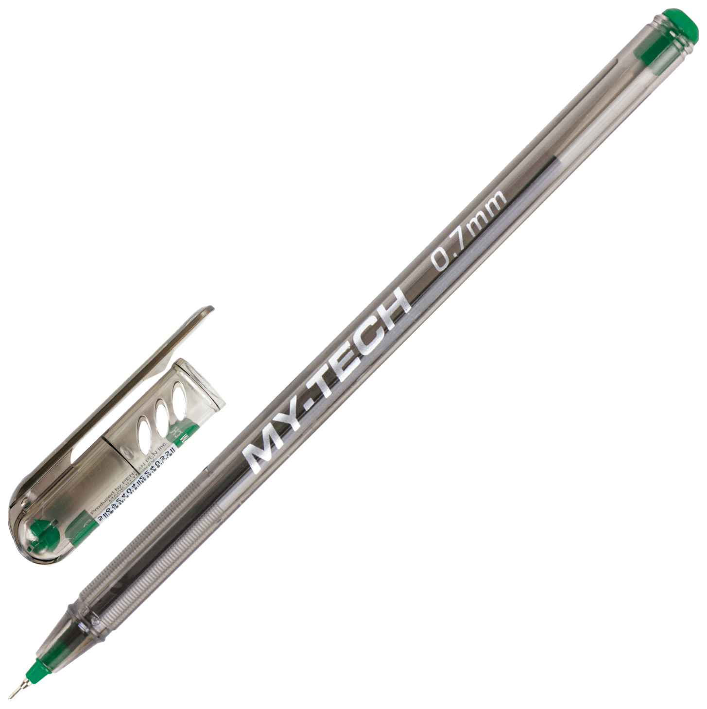 Ручка шариковая Pensan My-Tech 143385, зеленая, 0,7 мм, 1 шт.