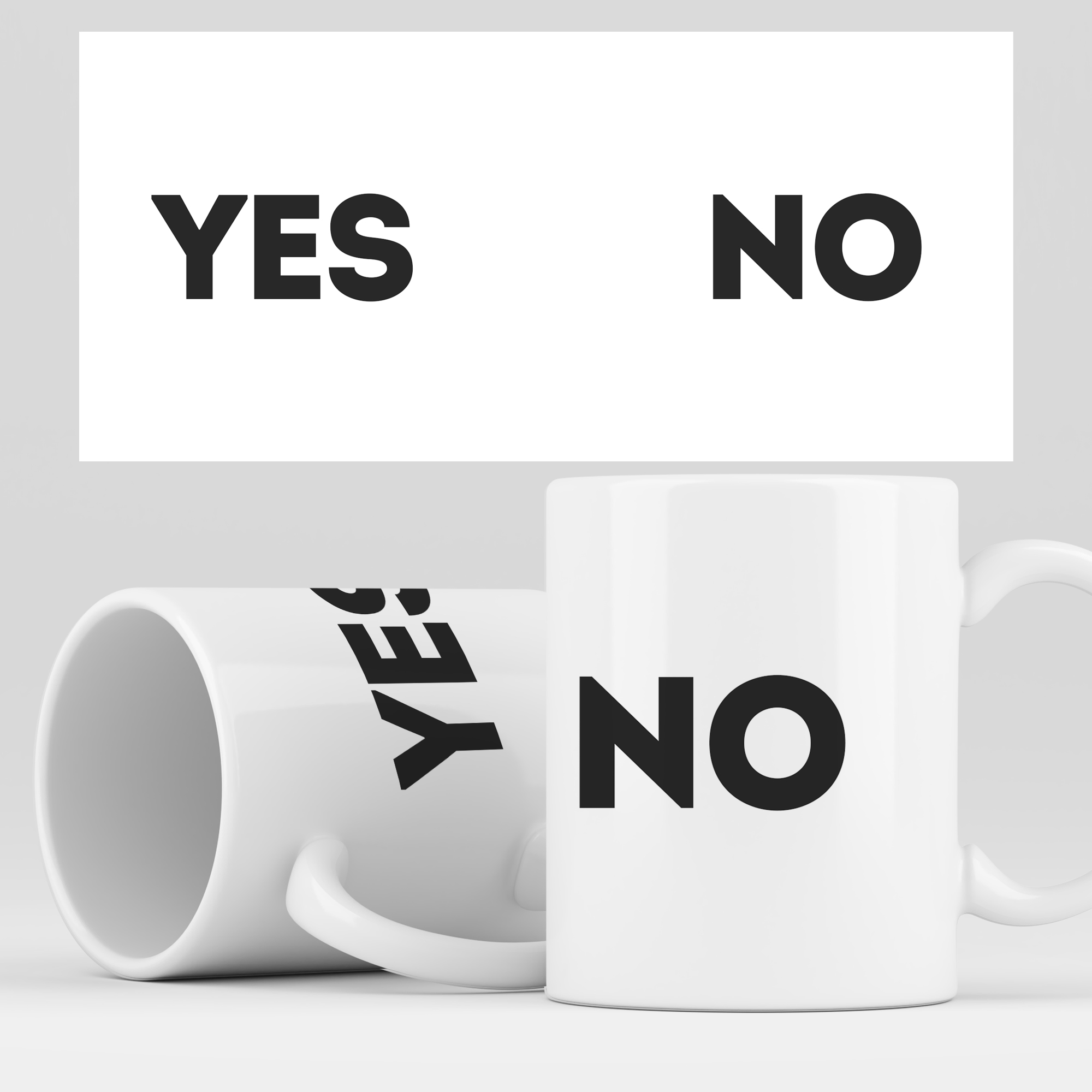 

Кружка RocketCup с принтом "Yes / No" Да / Нет, YesNo01